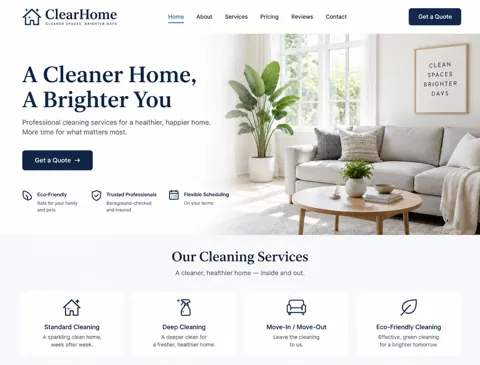Concept home-services website preview